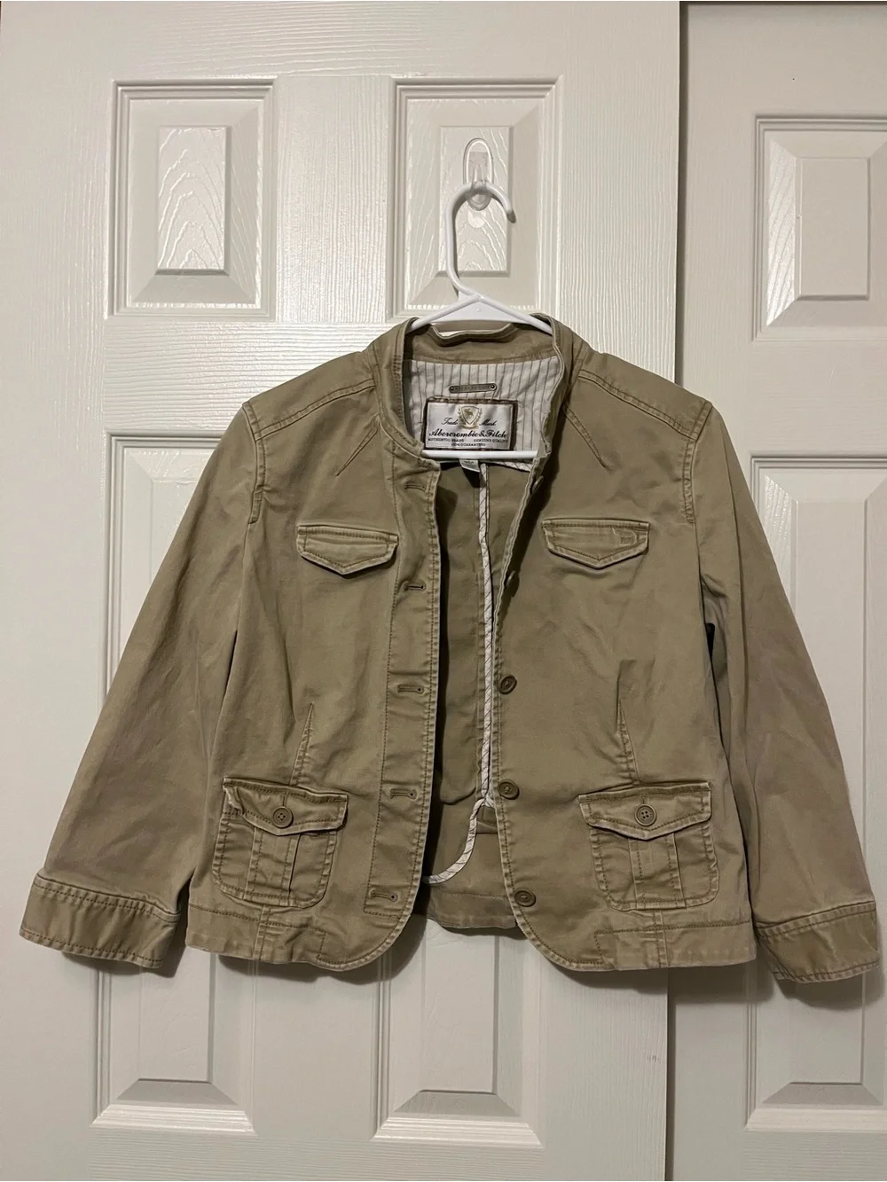 Abercrombie & Fitch Tan Utility-Style Jacket